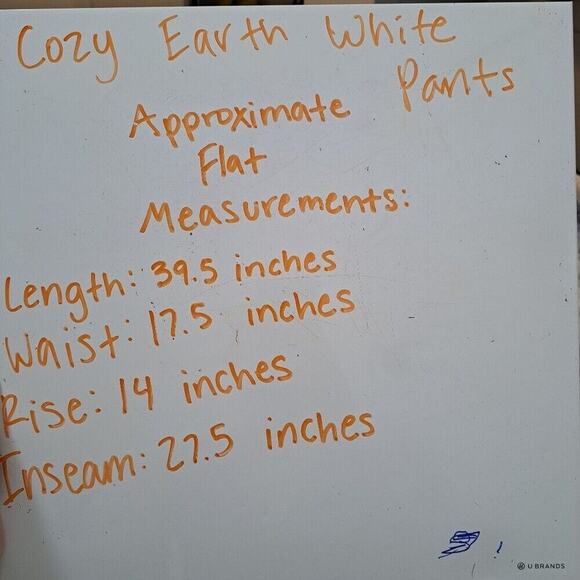 Cozy Earth White Cream Elastic Waist Bamboo Jogger Pajama Pants Size 2XL - Picture 6 of 6